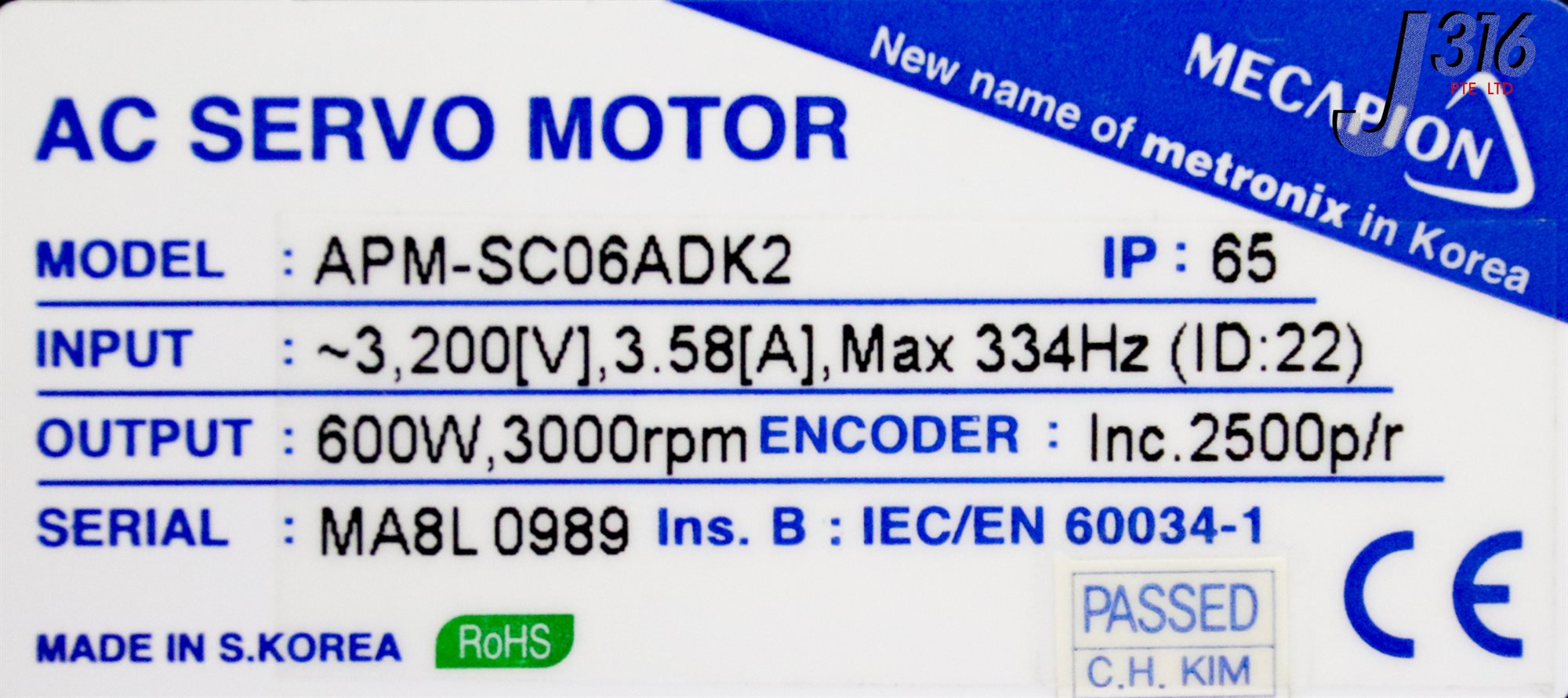 MECAPION APM-SC06ADK2 NSMP - Pièce Industrielle Neuve (peut Avoir De Légers Défauts D'usine)